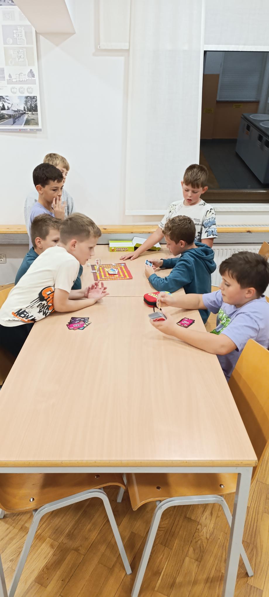 Učenci 4. razredov v šoli v naravi.