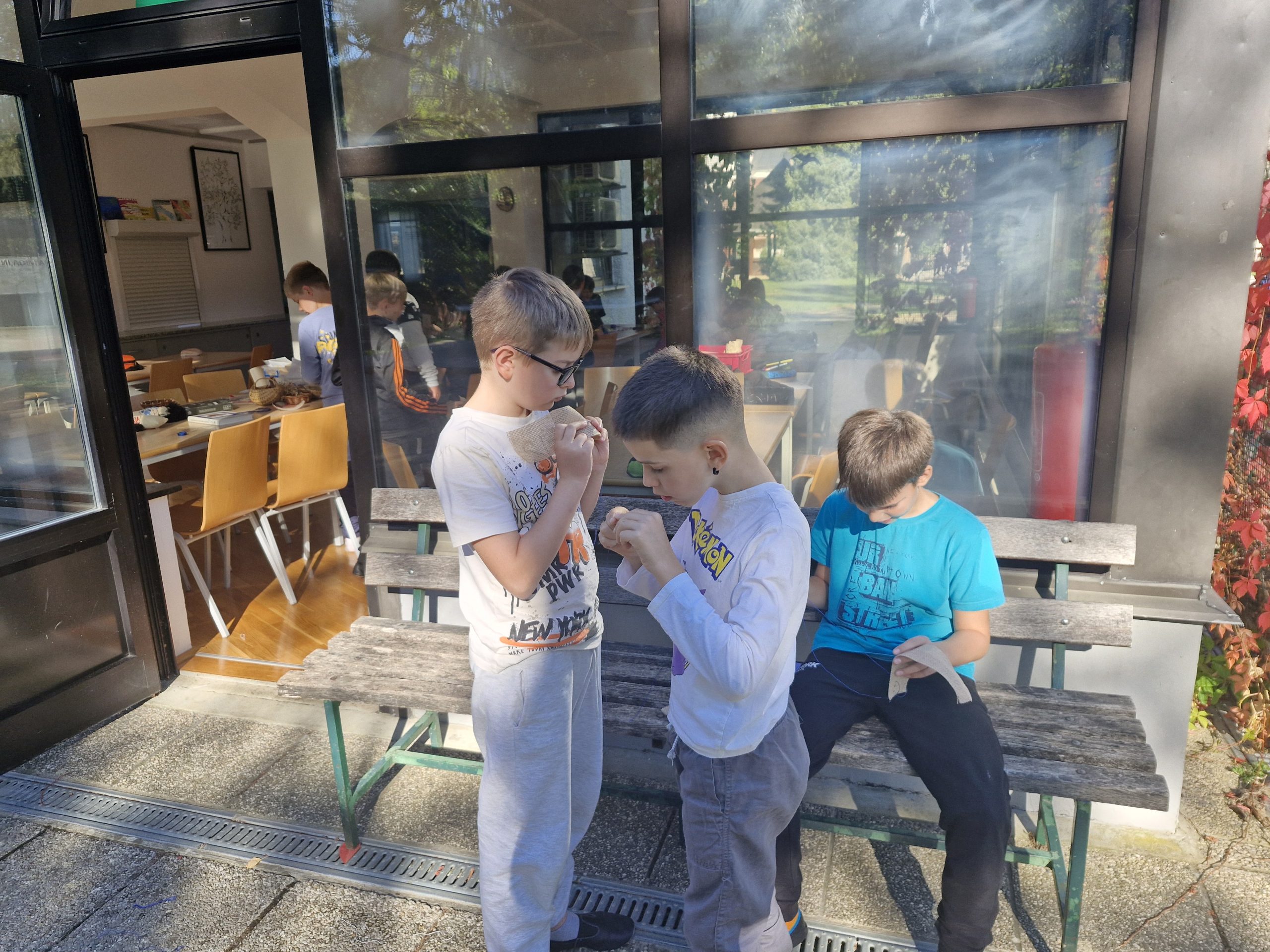 Učenci 4. razreda v CŠOD Lipa. 