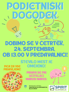Plakat podjetniški dodgodek 2026